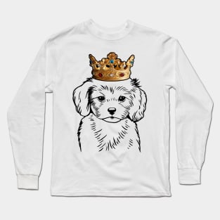 Cavachon Dog King Queen Wearing Crown Long Sleeve T-Shirt
